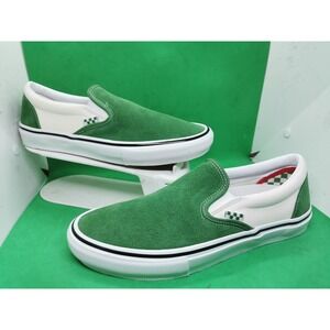 Vans Skate Slip On Mountain View Green Suede Size 9.5 Mens Sneakers 500714 New